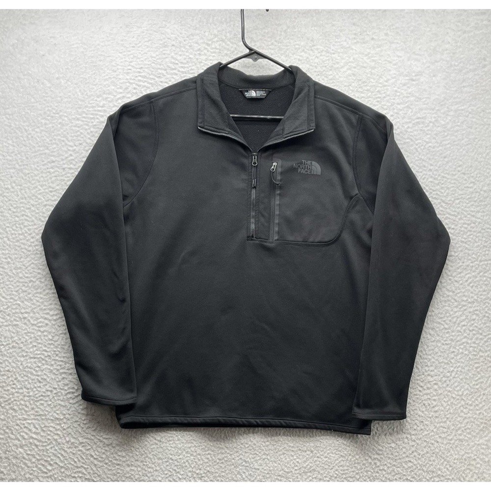 North Face Canyonlands Jacket Mens Medium M Black Lightweight‎ Packable Fleece
